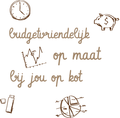 Budgetvriendelijk, op maat, bij jou op kot